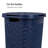  60 L Slim Laundry Hamper, Clothes Basket, Lid, Plastic-111360891-111360892