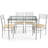 Stouferberg 4 - Person Glass Top Four Leg Dining Set