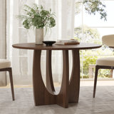 42" Cross Legs Soild Wood Round Dining Table