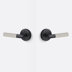 Flat Black/Satin Nickel