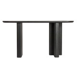 Asymmetrical Firwood And Sycamore Wood Console Table
