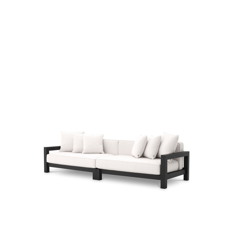 Cap-Antibes Outdoor 4 - Seat Patio Sofa, Black