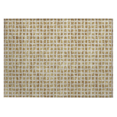 Machine Washable Indoor/Outdoor Chantille ACN727 GeometricRug