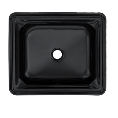 Guinevere® Vitreous China Octagonal Undermount Bathroom Sink with Overflow