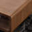 Solid wood tea table with medieval design