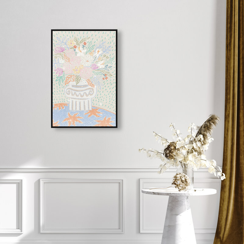 Summer Arrangement Print by Oliver Gal, 16"H x 11"W, Black Floater Frame