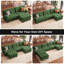 Canapé modulaire modulaire avec repose-pieds, canapé moderne en U à 5 places, canapé en chenille confortable - vert-1379901801