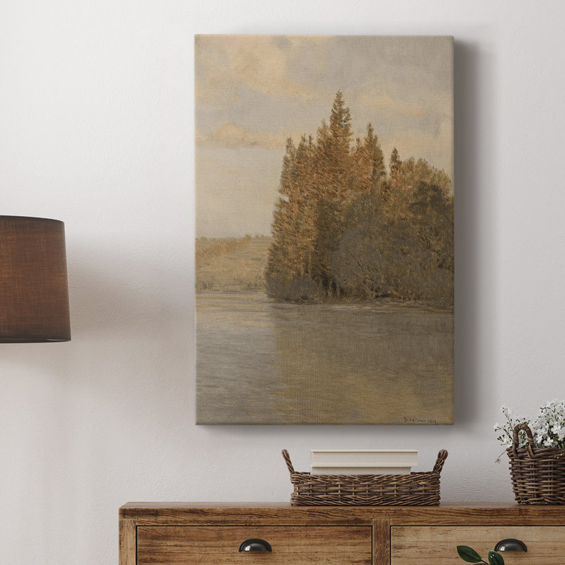 Paysage rétro CLxx - galerie Cavas, H 36 po x l 24 po