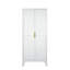 Armoire de rangement en acier 71 po avec 2 portes profilées et tablettes réglables, rangement multifonctionnel pour la chambre à coucher, le salon et la cuisine-880424782