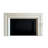 Beige Solid Wood Freestanding Fireplace-1128576186