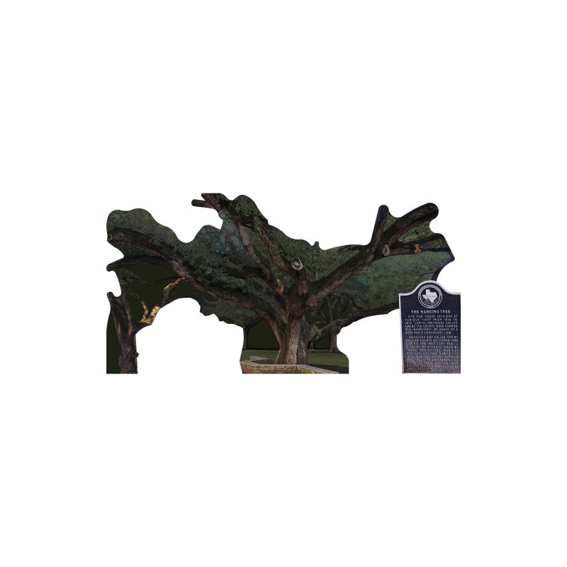 SP13253 Arbre suspendu Goliad Texas Old West Frontier Justice