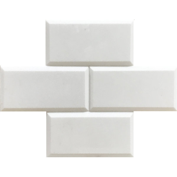 4" x 12" Beveled Marble Marble Look Wall & Floor Tile
