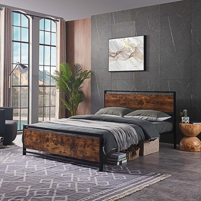 Mimoza Metal Slat Bed