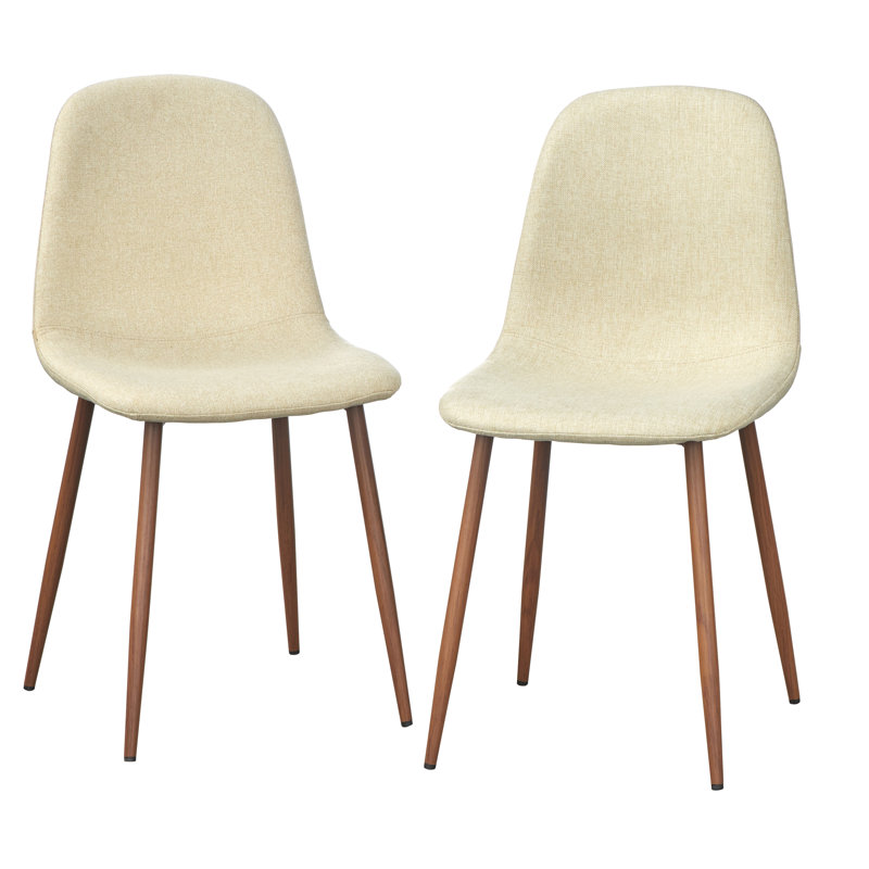 Chaise de salle à manger Armalla, ensemble de 2, Beige