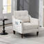 Fauteuil en chenille Accent Comfy avec port de charge USB-482224116