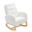 Chaise berçante avec repose-pieds à haut dossier-549167385