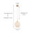 1 - Light Ribbed Frosted Glass Globe Pendant Light-73764689