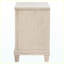 Table de chevet moderne à 2 tiroirs en chêne délavé avec rangement pour chambre à coucher