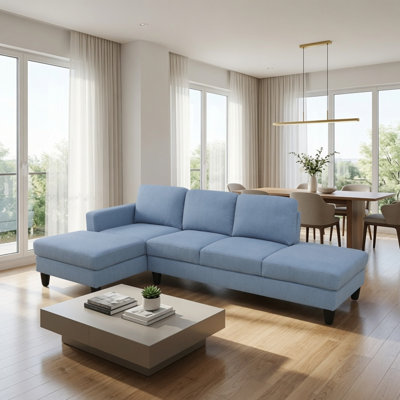 Canapé modulaire en lin L 101,5 pouces en L 101,5 po