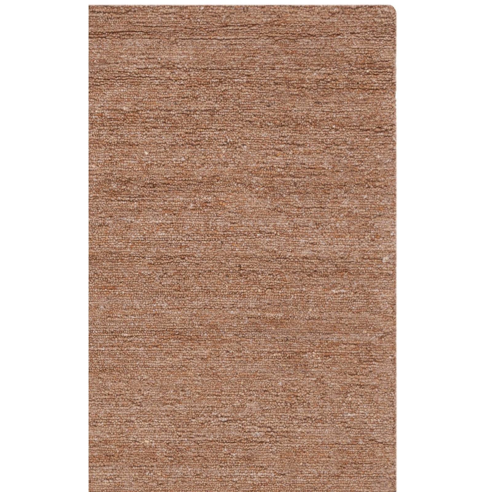 Arbois Hand Tufted Wool Light Brown Rug, Rectangle 5' x 8'