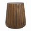 Table d'appoint intérieure MGO - Table de bout durable de style souche d'arbre pour patio, jardin, salon, hauteur 16,61 po