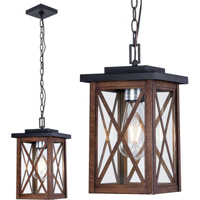 Luminaire suspendu d'extérieur câblé 9,33 po