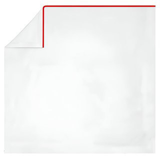 400TC Embroidery Cotton Sateen 4 Piece Sheet Set Fitted Sheet Fits Upto 16" Deep Pocket, Full XL Sheet Set, Red Border