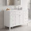 Meuble-lavabo autoportant moderne avec comptoir en composite, tiroirs de rangement et charnières à fermeture en douceur-133419280