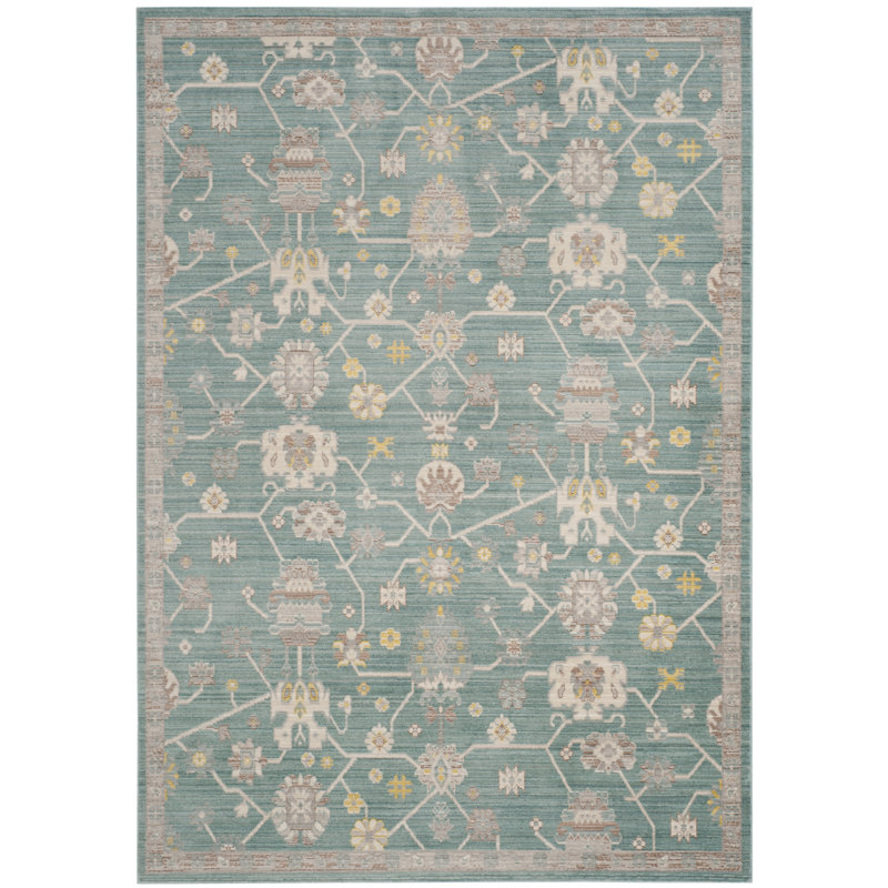Chantae Performance Floral Rug, Rectangle 5' x 8'