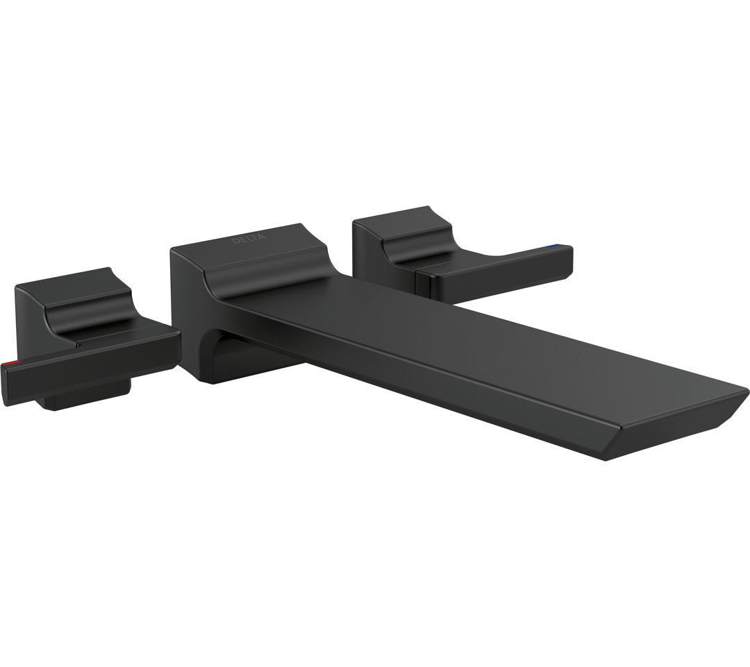 Pivotal Double Handle Wall Mounted Tub Filler Trim Delta 