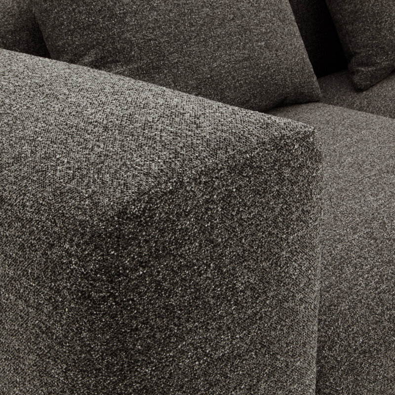 3 Seater Sofa & Chaise, Grey