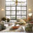 42"W Pepin Glam/Modern LED Indoor Clear Gold Glass Ceiling Fan With Oak And White Blades with a Remote Control