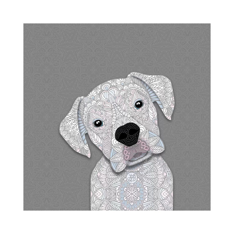 White Boxer by Angelika Parker - Wrapped Canvas Print, 30.48cm H x 30.48cm W x 1.91cm D