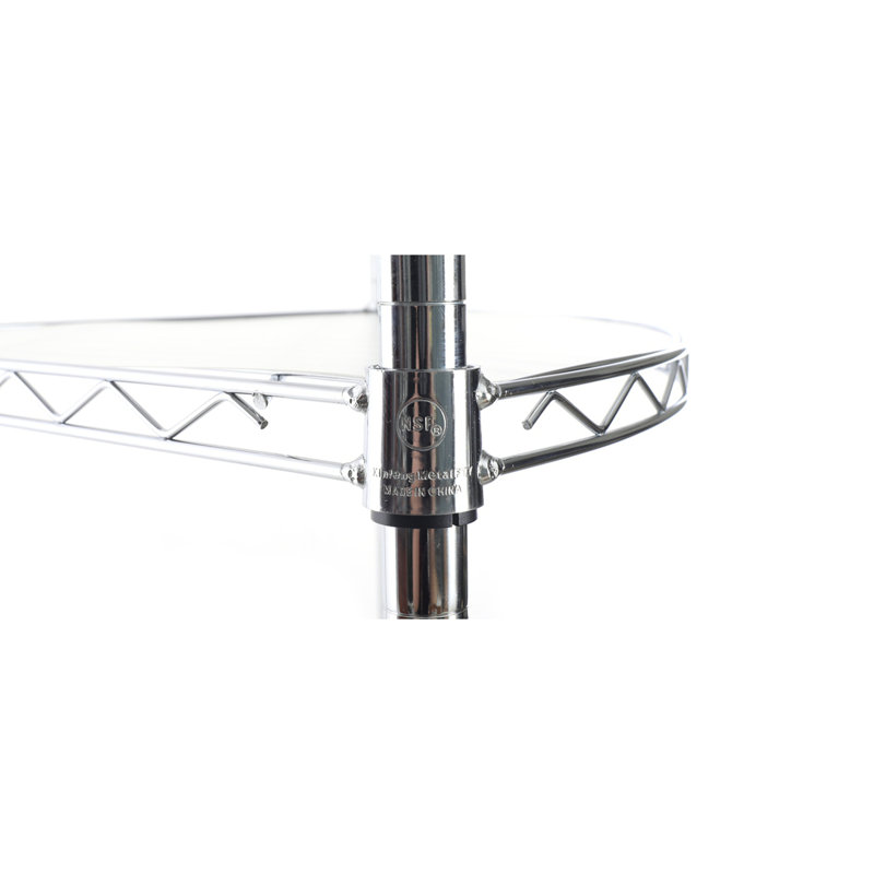6 Tier Shelf Corner Wire Shelf Rack, Chrome