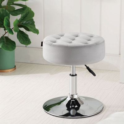 Modern Swivel Adjustable Height Accent Stool