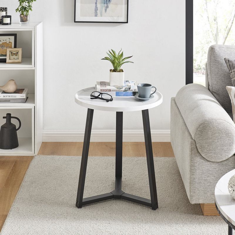 Table de bout Jissie, Blanc