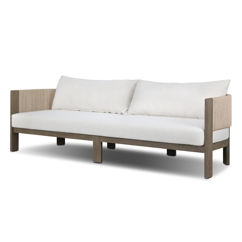 Delancy Outdoor Sofa-96"-Arashi Salt, Vergo Cream, Stained Aged Gray