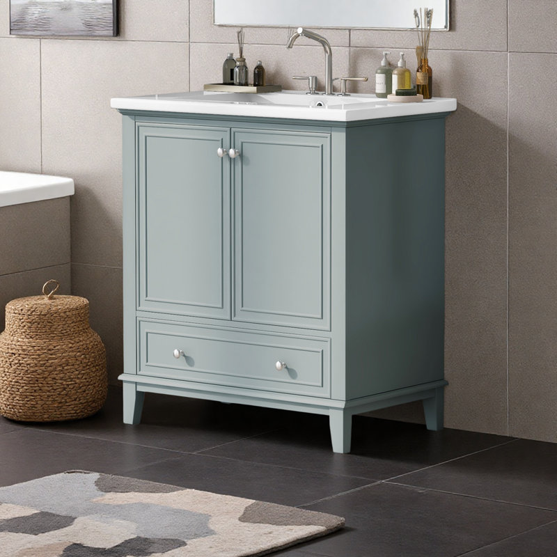 Meuble-lavabo 30 po avec lavabo, Green