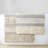 Woven Texture Stripe Bath Rug Natural 22X58"