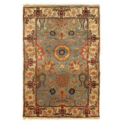 Hand knotted Persian Sultanabad design 2'X 3'