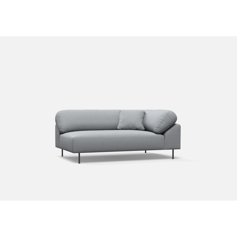Collar Open End Right (Arm Left), Left Hand Facing, Polyester, Light Gray