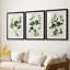 «Forest Foliage on Linen I», reproduction encadrée sur mesure de qualité supérieure - 3 pièces-438921449-438921445