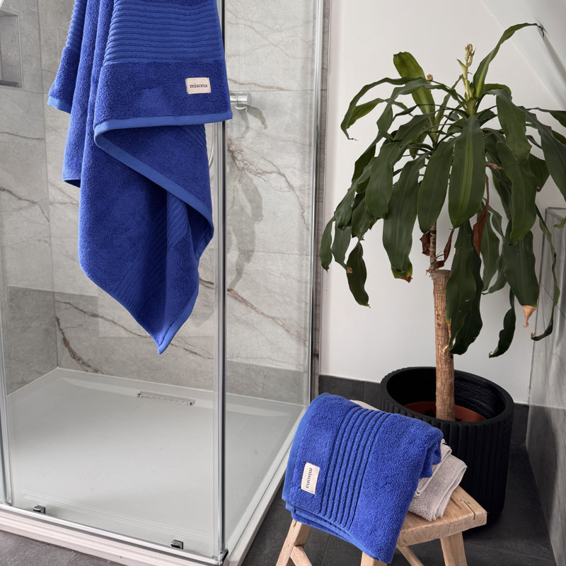Ultrasoft Sustainable Bamboo Bath Sheet Single, Blue