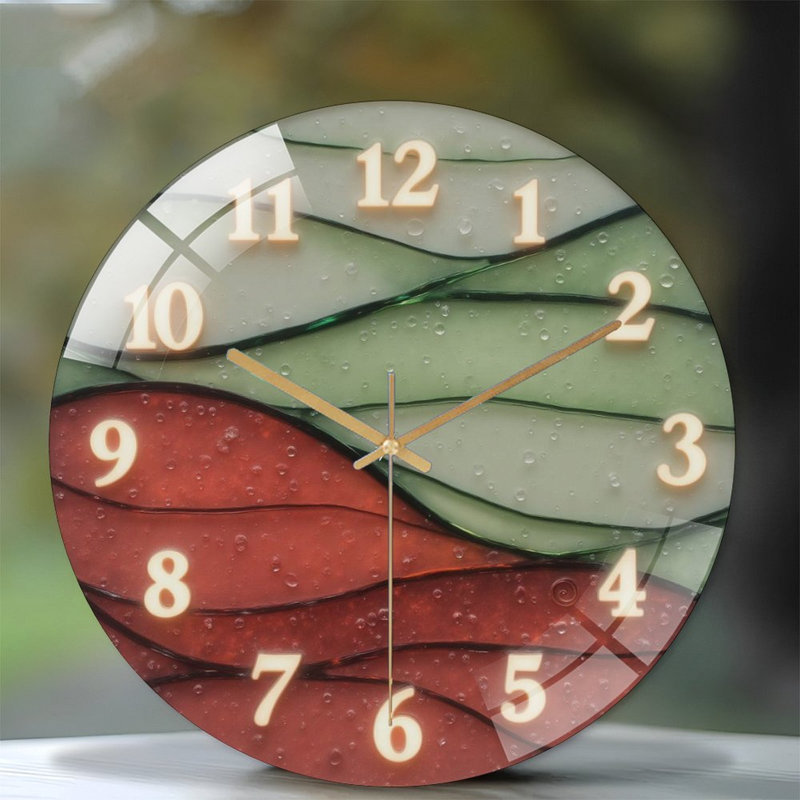Horloge murale 12 po Glowing
