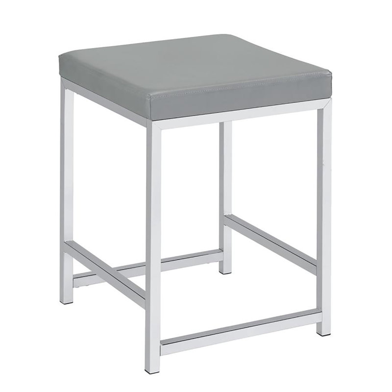 Upholstered Square Vanity Stool