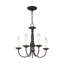 Lustre style chandelier 5 lumières Cloverfield-67131039
