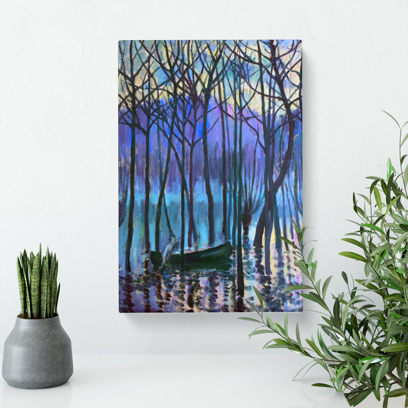 In His Canoe by Theodore Earl Butler - Wrapped Canvas Painting, 60cm H x 40cm W x 3cm D