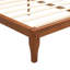 Lit plateforme en bois de bambou de style Mid-Century avec support en lattes de bois-1877752129