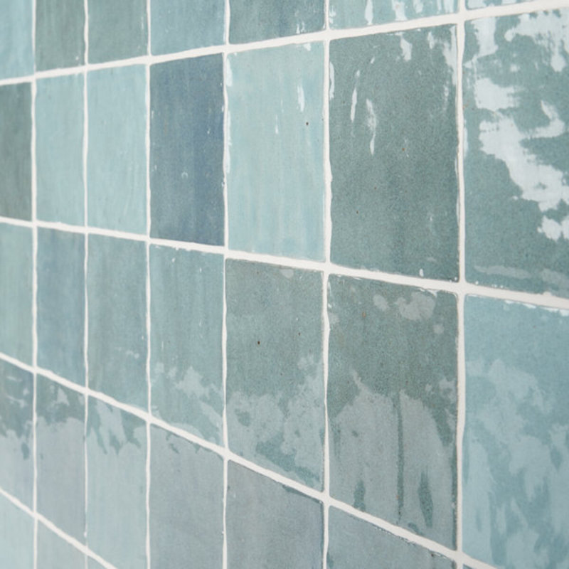 Portmore 4x4 Glazed Ceramic Tile, Turquoise