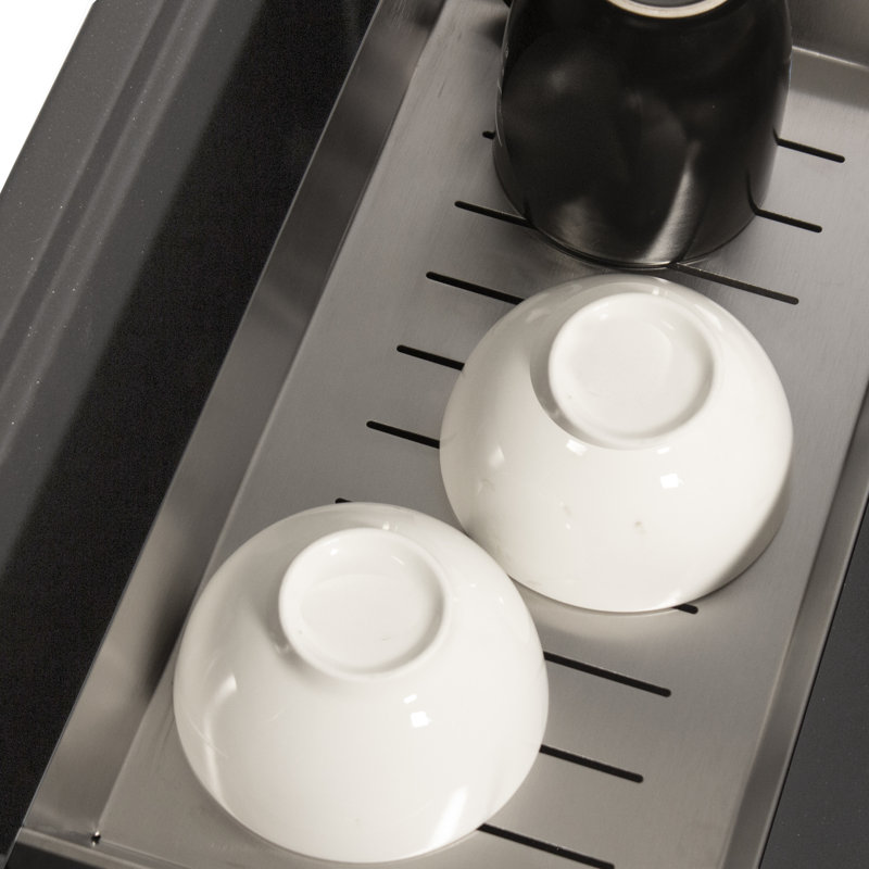 Nantucket Sinks 30 Inch  Dualmount Granite Composite Prep-Station with Side Set Drain, Titanium